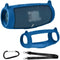 Silicone Case Cover for JBL CHARGE 5 Portable Bluetooth Speaker, Waterproof Rubber Carrying Pouch (Blue)