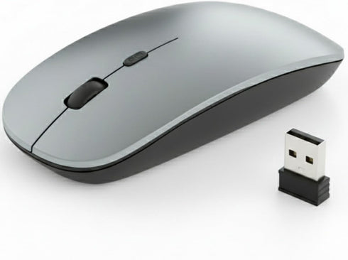 YABBOQ Wireless Mouse, Ergonomic 2.4G Optical Wireless Mouse with 4 Buttons, 800/1200/1600 DPI,