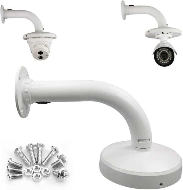 Security Camera Mount Bracket, Aluminum L-Type Wall Mount for Dome IP Cameras, Universal Junction Box