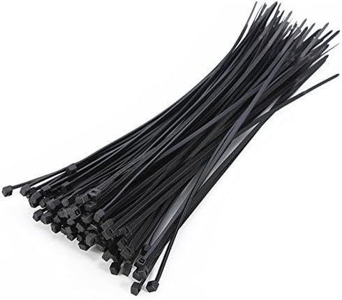 SYD 4 Inch Length, 18lb Small Size Self Locking Nylon Cable Zip Ties - 1000 Piece (Black)