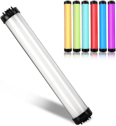 RGB Handheld Photography Lamp, Dimmable LED Light Portable Vlog Light with 2000mAh Battery, Adjustable Music Rhythm
