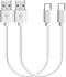Geekria USB Earbuds Short Charger Cable 2 Pack Compatible with Jabra Elite 10Gen2/10/8 Active/85t/7 Pro