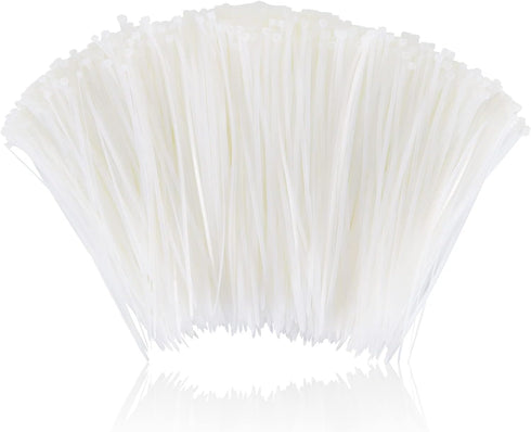 Boacua 12 Inch Zip Cable Ties (1000 Pack), Self-Locking Premium Nylon Cable Wire