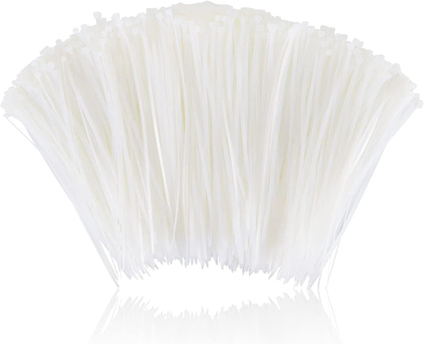 Boacua 12 Inch Zip Cable Ties (1000 Pack), Self-Locking Premium Nylon Cable Wire