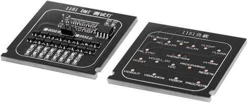 CPU Interface Motherboard Test Card, 2 in 1 Loading Board with LED Indicator for Intel