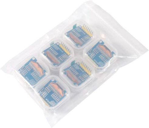 UMLIFE 0.96" 7 128x64 6PCS 0.96 Inch SSD1306 12864 DC3-5V 51 STM32 Pin SPI OLED Display Module, LCD Display Module