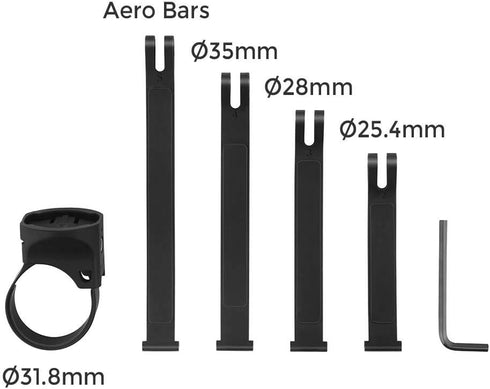 Magicshine Handlebar Mount - Compatible with Garmin 1/4 Turn Style Bike Lights, GPS, Action Cameras