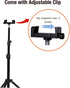 Fotoleey -1.2 Extendable Tripod Stand for Nex Playground Security Camera Phone Meters Ground Stand, with Phone Clip
