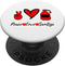Hand Sanitizer Anti-Bacterial Funny Gifts Hand Sanitizer Quote Peace Love Sanitize Women's Gift PopSockets Standard PopGrip
