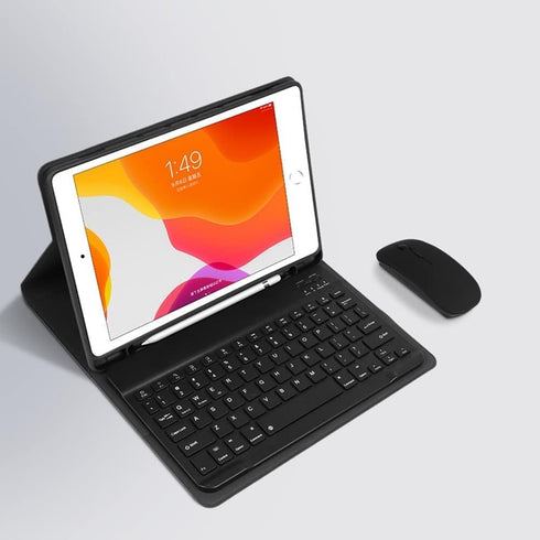 Keyboard Case for iPad 10th Generation 2022, Detachable Wireless Bluetooth Keyboard Cover with Mouse (Black)