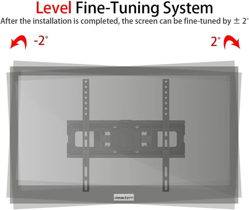 DESIGNSCAPE3D 26-55 Inch, TMDS-105, 88lbs Double Pendulum Large Base TV Stand, Bearing
