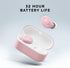 Tempo 30 Pink Wireless Earbuds for Small Ears, Comfortable Bluetooth Ear Buds for Women and Men, Sweatproof, Long