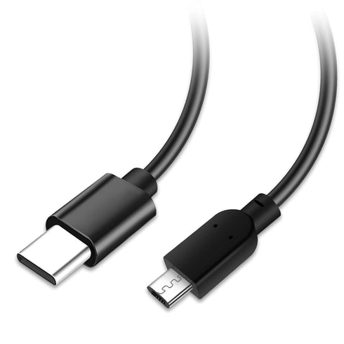 USB C to Micro USB Cable 6 FT (3-Pack), Flexible Micro USB to USB-C Cord, Fast Charging & Data Sync, Compatible with