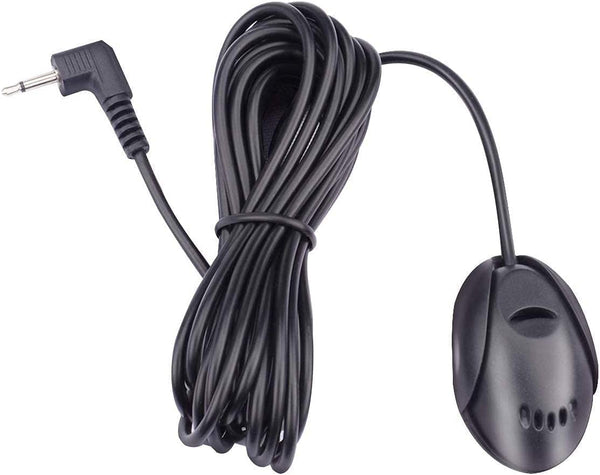 Universal 3.5mm External Microphone for Car Stereo Radio, Bluetooth Enabled Audio Receiver with 3m Cable
