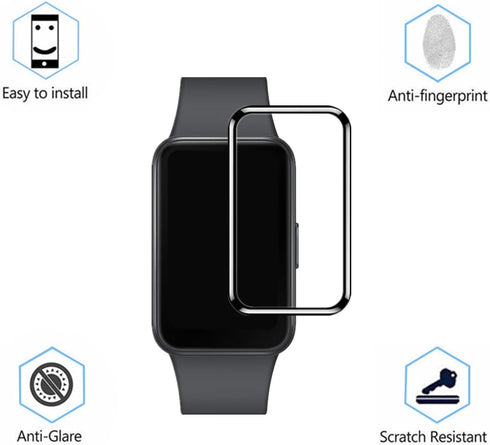 Screen Protector for Galaxy FIT 3 Fitness Tracker, 3 Pack 3D Full Coverage PMMA Protective Film for Fit 3 Smart Watch