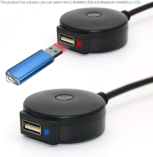 Bluetooth AUX Receiver Cable Adapter for VW Audi A4 A5 A6 Q5 Q7 After 2009 Audio Media Input AMI MDI Interface 3G