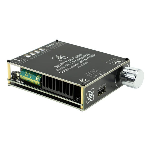 C160H TDA7498E Bluetooth 5.0 Digital Power Amplifier Board - 12-36V AUX, 2 x 160W Speaker Stereo Audio AMP Module for