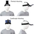 Head-Mounted Mobile Phone Holder, First-Person View Video Outdoor Live Shooting Bracket with Phone Clip (4"-7") for