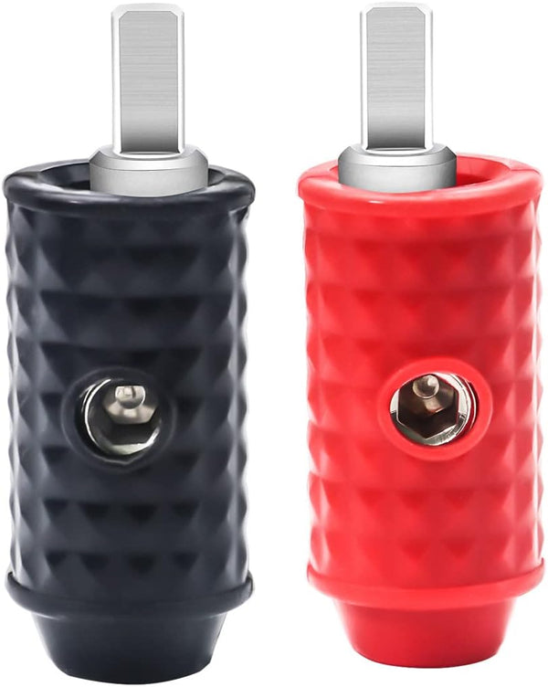 Recoil WR48P Amplifier Power/Ground Input Wire Gauge Reducer, 4 Gauge to 8 Gauge with Red/Black Silicon Covers