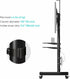 TS1881 50 mm (APS1881) ONKRON Power Strip Surge Protector Mounting Bracket for TV Stand Column Diameter Black