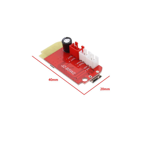 2 Pack Bluetooth Receiver Module Audio Receiver Amplifier Board Red with Charging Port for Wireless Speaker DIY