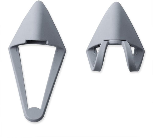 HUYUN Silicone Cat Ears Headsets, Attachable Accessory Compatible with SteelSeries Arctis 5, Bose NC700 QC35 - Silver