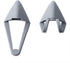 HUYUN Silicone Cat Ears Headsets, Attachable Accessory Compatible with SteelSeries Arctis 5, Bose NC700 QC35 - Silver