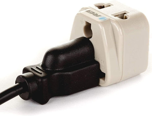 OREI USA to Israel, Gaza, Palestine Travel Adapter Plug (Type H) - 2 in 1, CE Certified, 2 Pack, White