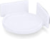 BRAINWAVZ Mini Circular Corner Shelf Mount for Security Cameras, Speakers, and More (White)