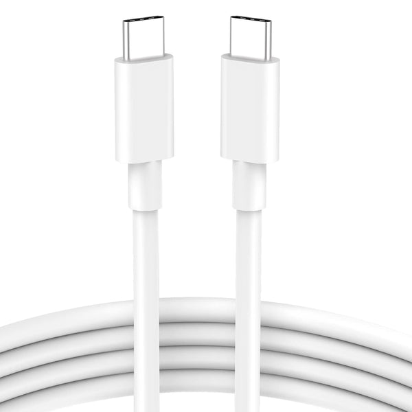 100W USB C to USB C Cable 6.6ft for MacBook Pro, iPad Pro, iPhone 15, Samsung, Fast Charging Type C Cord.