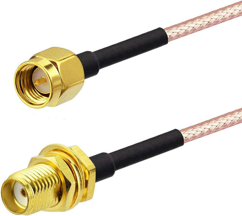 SUPERBAT SMA Male to Female RF Coaxial Cable 6in + 5pcs Adapter Kit for WiFi/Ham Radio/GPS