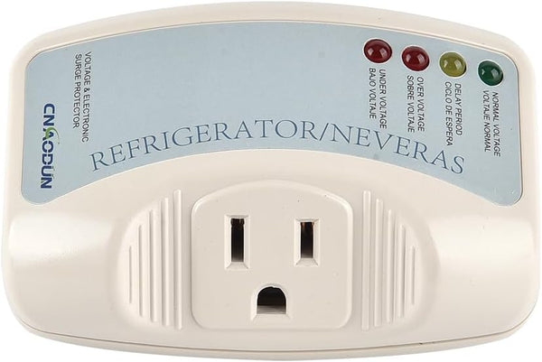 CNAODUN Refrigerator Surge Protector, Single Outlet Power Surge Protector for PC/TV/Refrigerator 120V 15A (1 Pack)