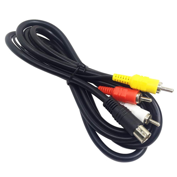 AFUNTA 6 Feet RCA Connection Cord, Standard AV Cable Compatible with Sega Genesis 2 & 3