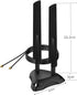Dual Band 2.4GHz 5GHz 5.8Ghz RP-SMA Gaming WiFi 6E Wireless Antenna with Magnetic Base for Intel AX201 AX200 PCIe NGFF