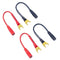 Spade Plugs to 4mm Female Banana Jack Speaker Wire, 4 Pack of 6 Inch Fork Spades Cable for Speakers, Amplifier