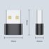 USB C Female to USB Male Adapter (8 Pack), Type C to USB A Charger Cable for iPhone 11 12 13 14 15 Pro Max