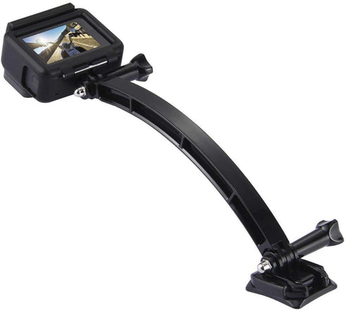 3-in-1 Curved Arced Extension Arms, Different Lengths (7.5/13.5/19.5cm) Compatible with Gopro Series and Action Cams