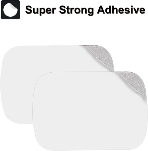 1.77x1.37" 4Pcs MECCANIXITY Replacement Metal Plates Silver Thin Adhesive Back Magnet Stickers for Magnetic Mount Phone