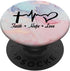 Faith Hope Love Christian Bible Verse Gifts for Women, Her Mom PopSockets Adhesive PopGrip