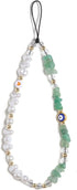 Evil Eye Phone Charm Strap, Beaded Phone Charms, Crystal Phone Strap, Kawaii Phone Keychain, Preppy Phone Charm