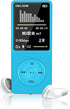 Lovskoo Mp4 70 128GB, Mp3 Mp3 Mp4 Blue Player with Headphone Hours Playback, Up to Player for Sports, Travelling