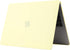Se7enline Hard Shell Case Cover for MacBook Air 13 Inch 2018-2024 with Keyboard Cover, Mellow Yellow