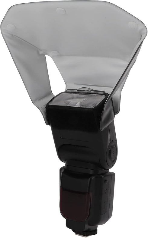 Universal Camera Speedlite Flash Softbox Diffuser Kit, 3 in 1 Light Diffuser with Silver Gold White Reflector