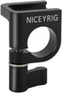 NICEYRIG 15mm Single Rod Clamp to Cold Shoe Adapter for DSLR Camera Rig Rail Block, Monitor Mount, LED Light,