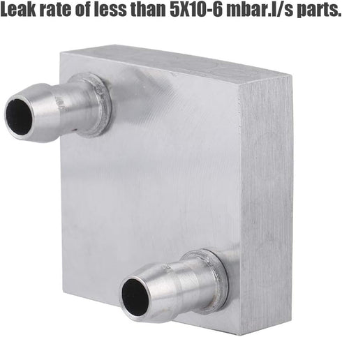 Wendry 40x40mm Computer Water Cooling Head, Aluminum Block for CPU Radiator Liquid Heatsink Cooler, 0.5MM Thickness