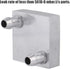 Wendry 40x40mm Computer Water Cooling Head, Aluminum Block for CPU Radiator Liquid Heatsink Cooler, 0.5MM Thickness