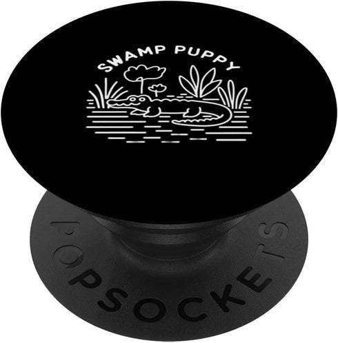 Funny Florida Humor Alligator or Swamp Puppy PopSockets Standard PopGrip