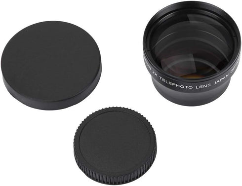 Telephoto Lens with Lens Case, 37mm 2X Conversion Lens for Any Camera with 37mm Lens Thread