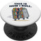 This is How I Roll Librarian Humor by NLTS This is How I Roll Librarian Book Cart Humor PopSockets Adhesive PopGrip