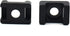 Black 9mm Cable Tie Mount Base Saddle Type Holder, Large Size 0.75 inch, Pack of 100, Screw Wire Bundle Holder